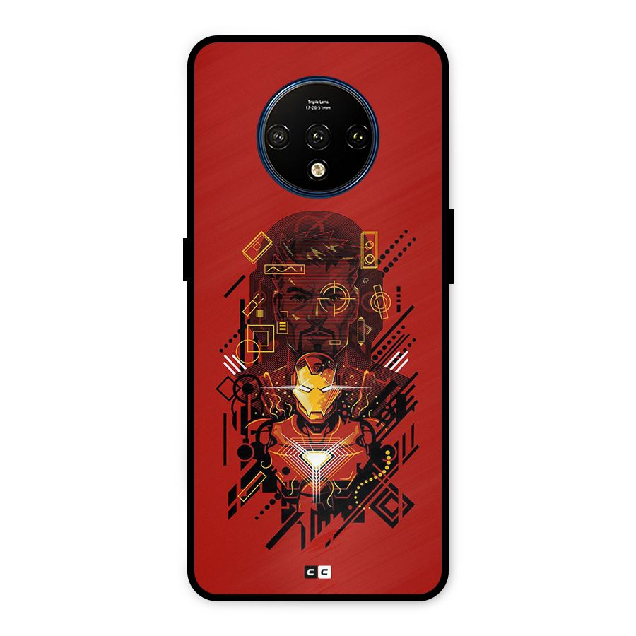 Tony Stark Metal Back Case for OnePlus 7T