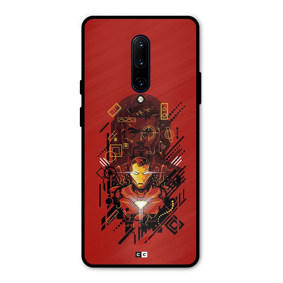 Tony Stark Metal Back Case for OnePlus 7 Pro