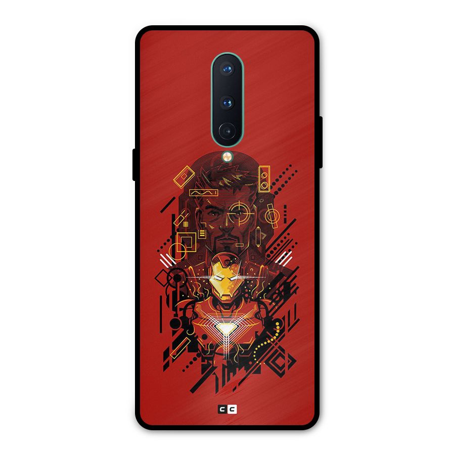 Tony Stark Metal Back Case for OnePlus 8