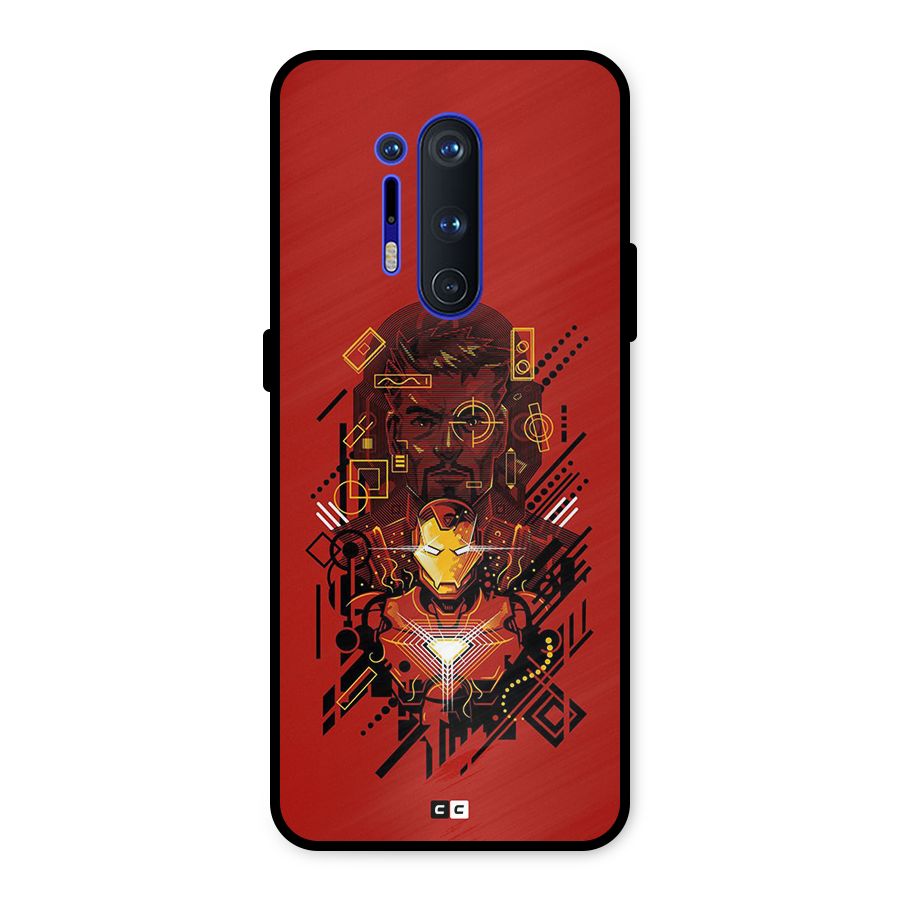 Tony Stark Metal Back Case for OnePlus 8 Pro