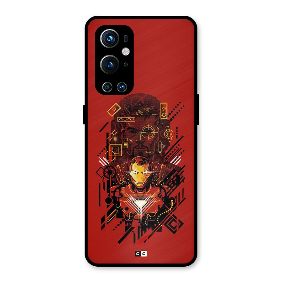 Tony Stark Metal Back Case for OnePlus 9 Pro