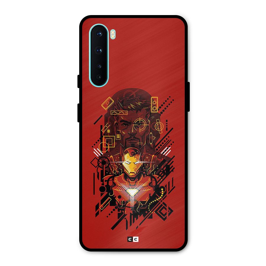 Tony Stark Metal Back Case for OnePlus Nord