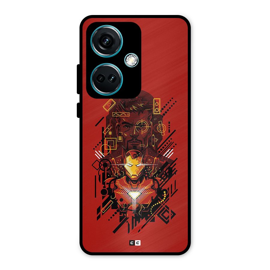 Tony Stark Metal Back Case for OnePlus Nord CE 3 5G