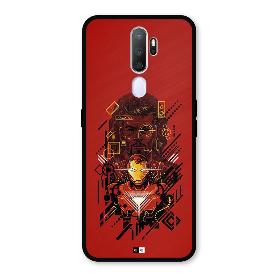 Tony Stark Metal Back Case for Oppo A9 (2020)