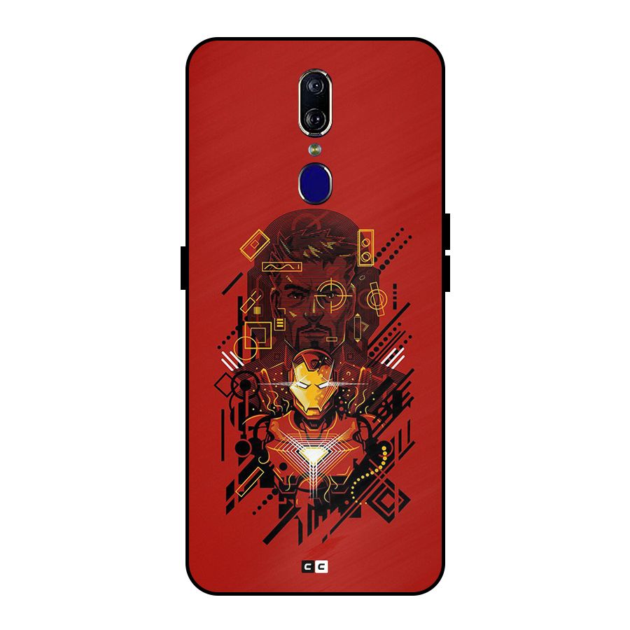 Tony Stark Metal Back Case for Oppo F11