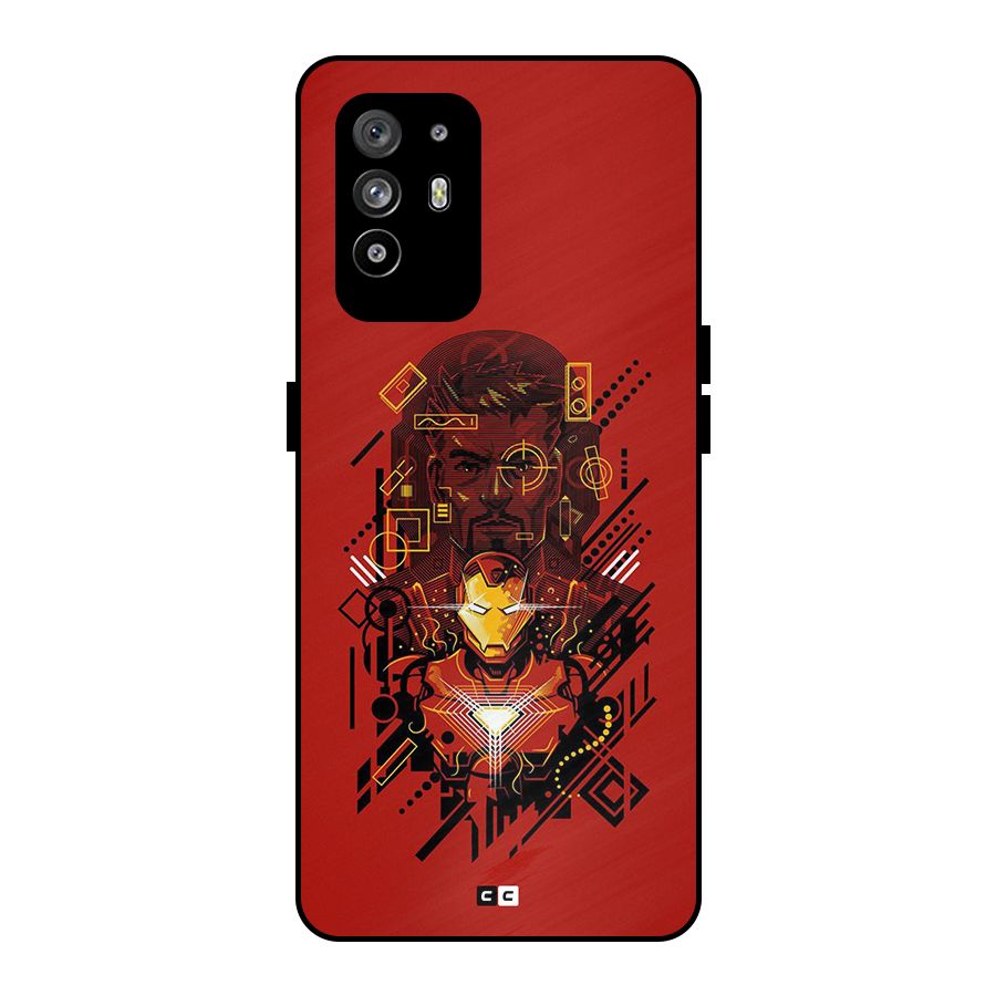 Tony Stark Metal Back Case for Oppo F19 Pro Plus 5G
