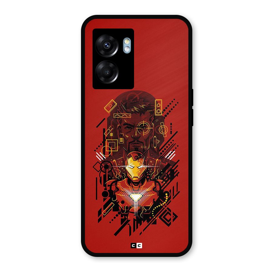 Tony Stark Metal Back Case for Oppo K10 (5G)