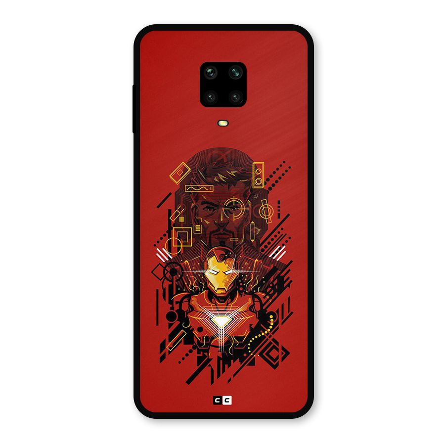 Tony Stark Metal Back Case for Poco M2 Pro