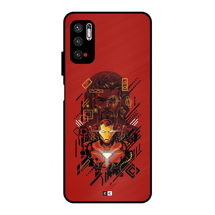 Tony Stark Metal Back Case for Poco M3 Pro 5G