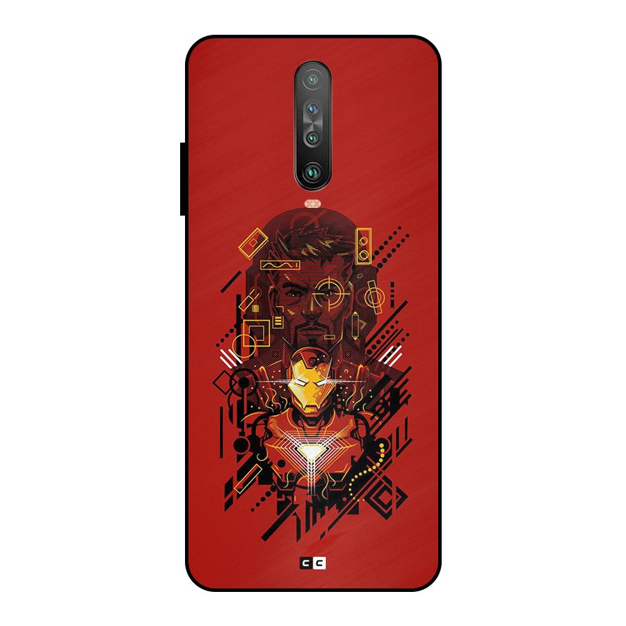 Tony Stark Metal Back Case for Poco X2