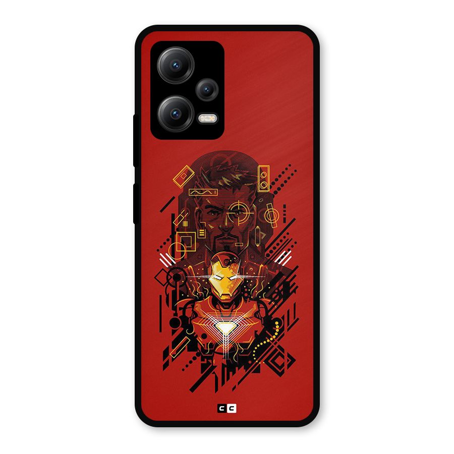Tony Stark Metal Back Case for Poco X5