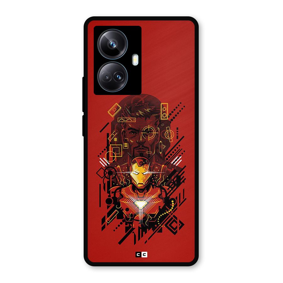 Tony Stark Metal Back Case for Realme 10 Pro Plus