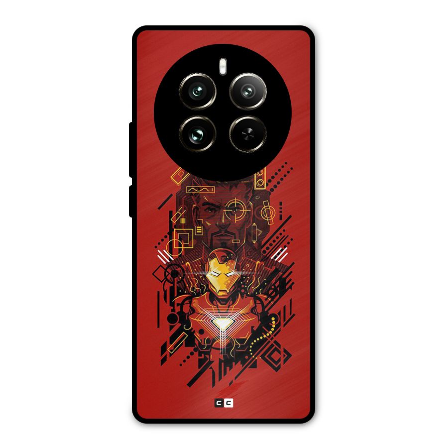 Tony Stark Metal Back Case for Realme 12 Pro
