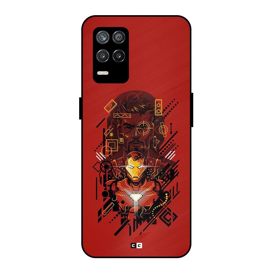 Tony Stark Metal Back Case for Realme 8s 5G