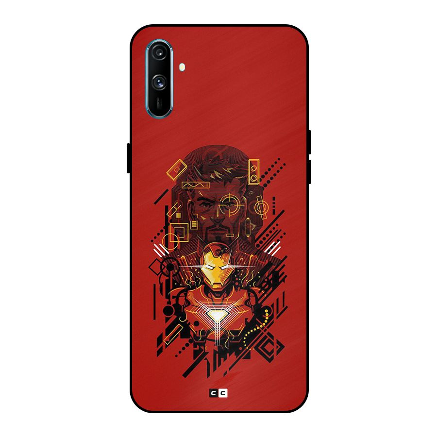 Tony Stark Metal Back Case for Realme C3