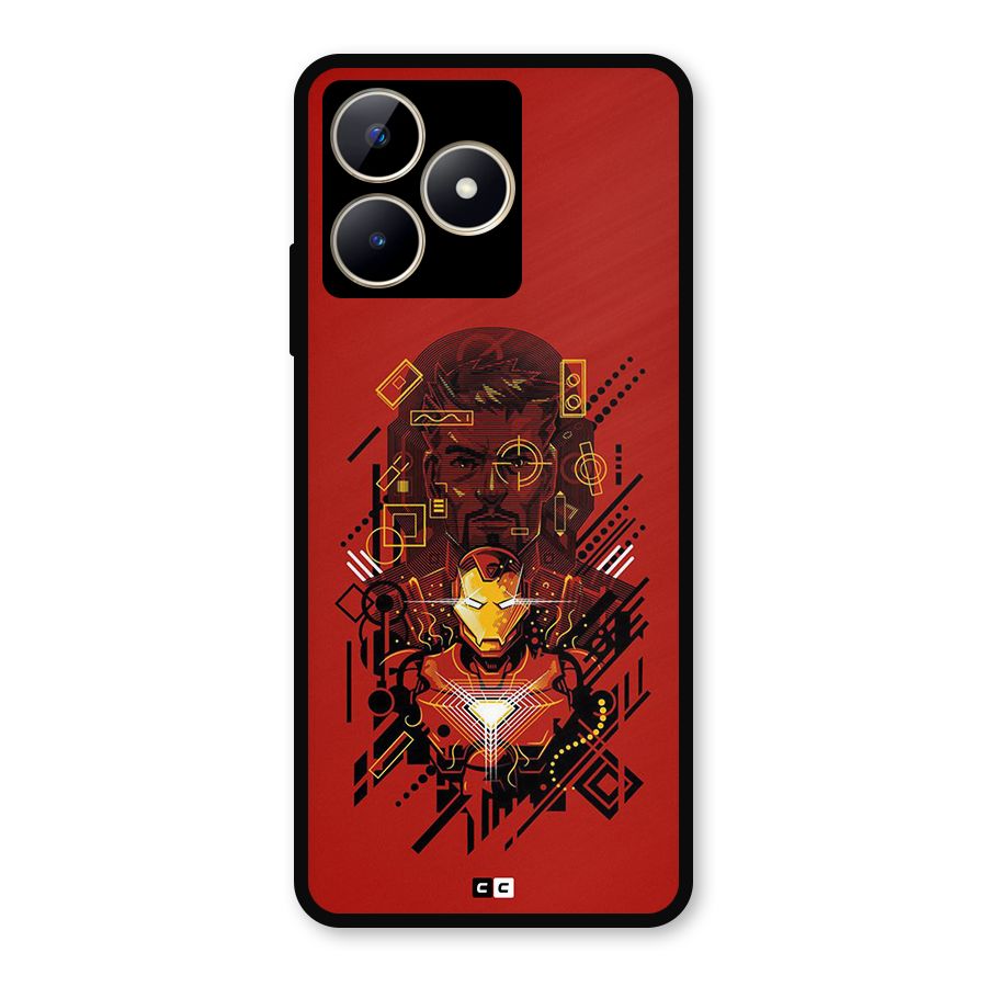 Tony Stark Metal Back Case for Realme C53