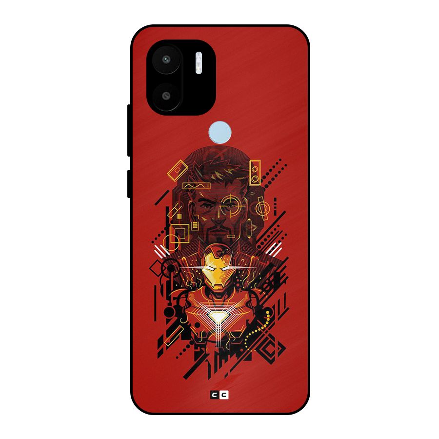 Tony Stark Metal Back Case for Redmi A2 Plus