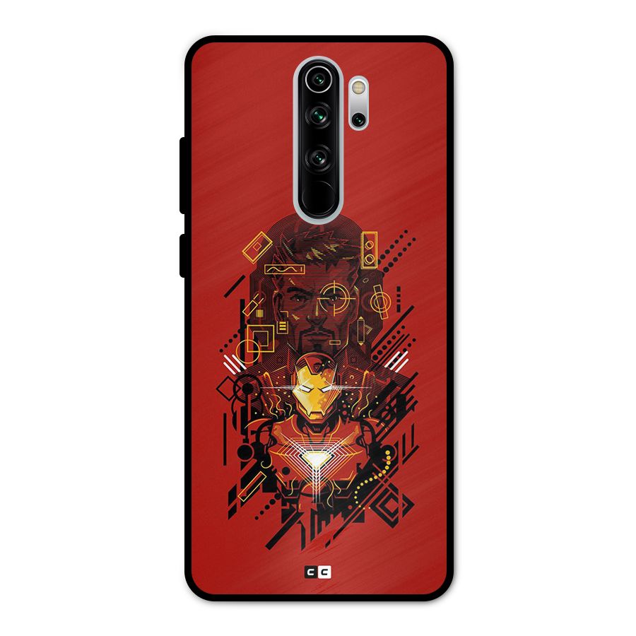 Tony Stark Metal Back Case for Redmi Note 8 Pro