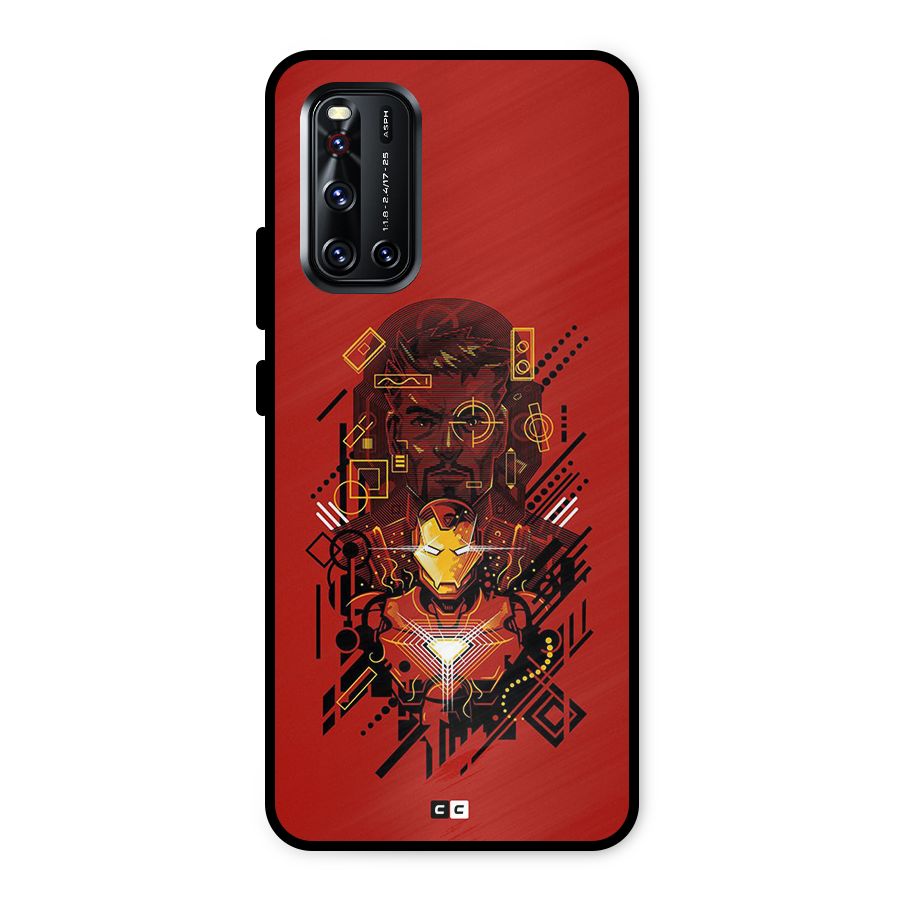 Tony Stark Metal Back Case for Vivo V19