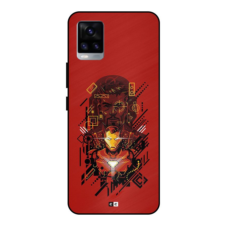 Tony Stark Metal Back Case for Vivo V20
