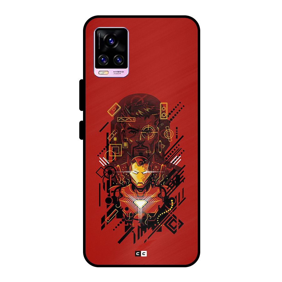 Tony Stark Metal Back Case for Vivo V20 Pro