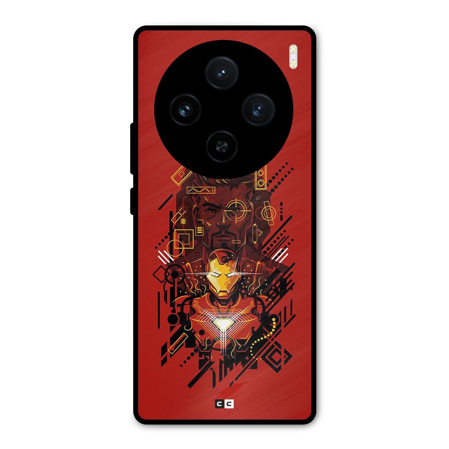 Tony Stark Metal Back Case for Vivo X100