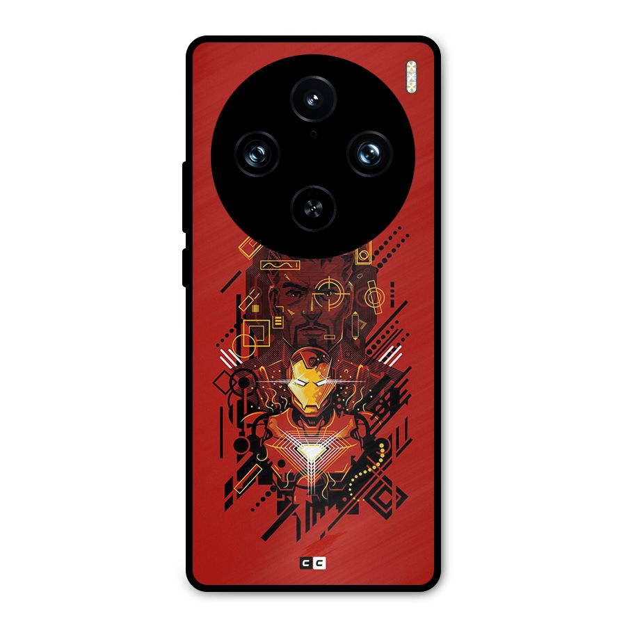 Tony Stark Metal Back Case for Vivo X100 Pro