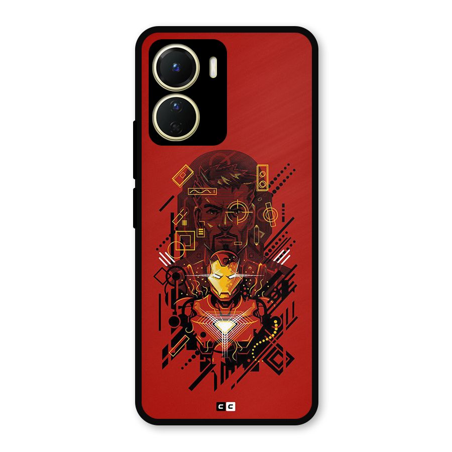 Tony Stark Metal Back Case for Vivo Y16