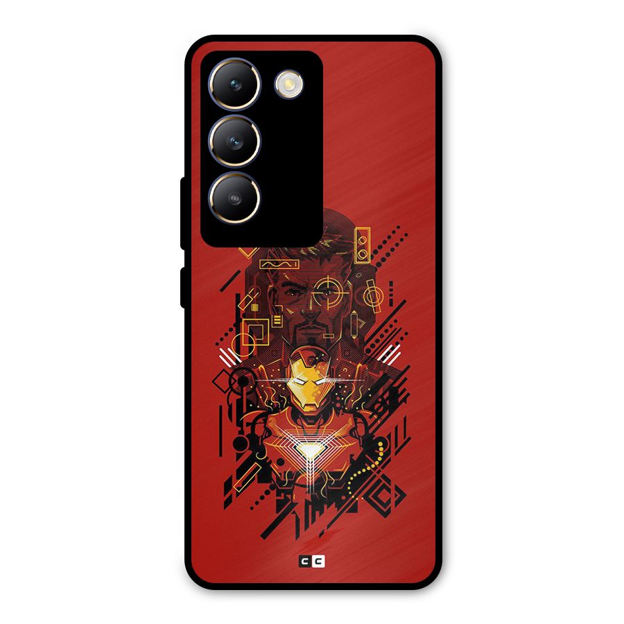Tony Stark Metal Back Case for Vivo Y200e