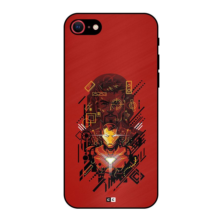 Tony Stark Metal Back Case for iPhone SE 2022