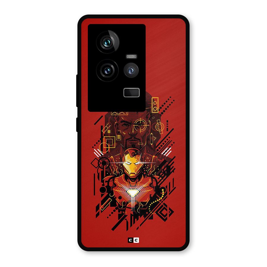 Tony Stark Metal Back Case for iQOO 11 5G