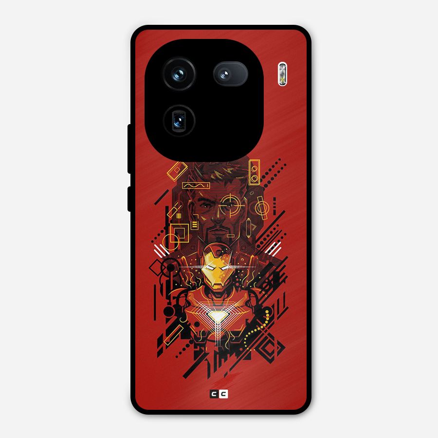 Tony Stark Metal Back Case for iQOO 12