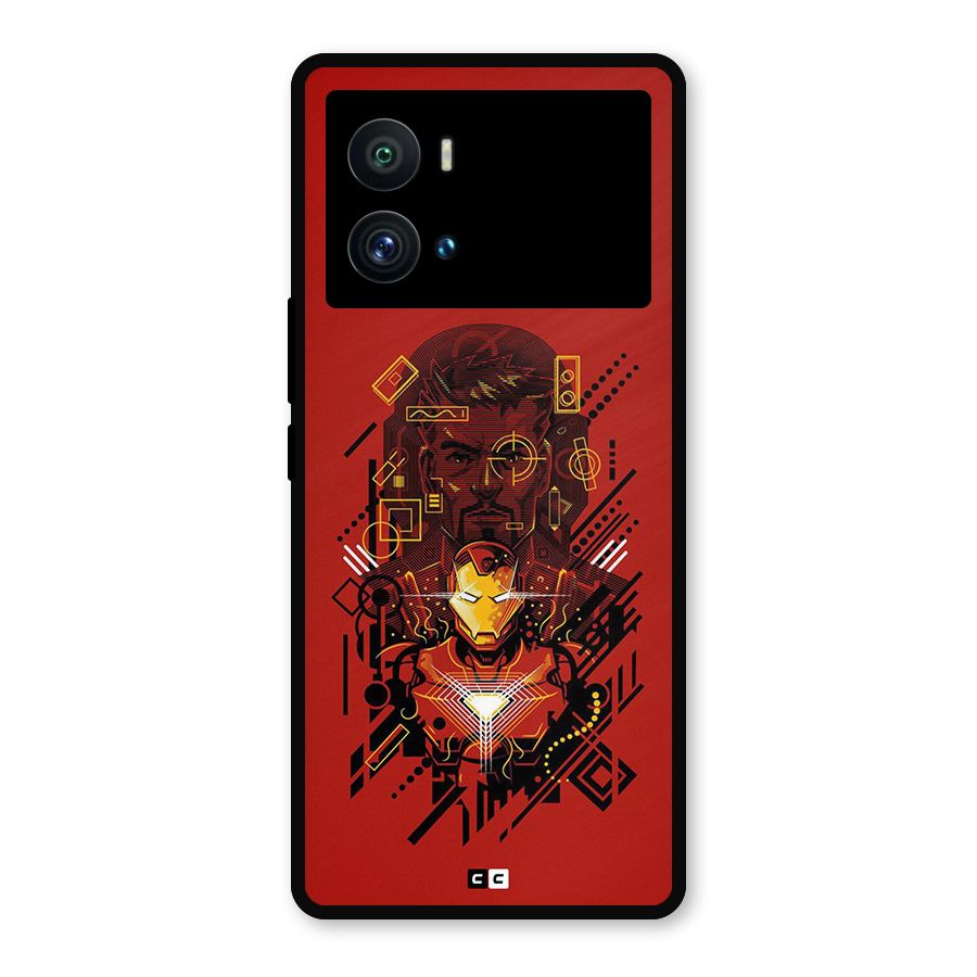 Tony Stark Metal Back Case for iQOO 9 Pro
