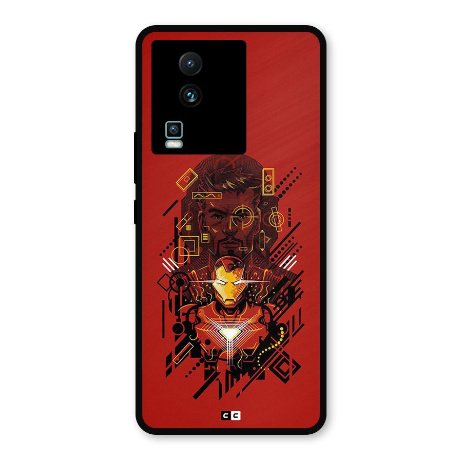 Tony Stark Metal Back Case for iQOO Neo 7 Pro