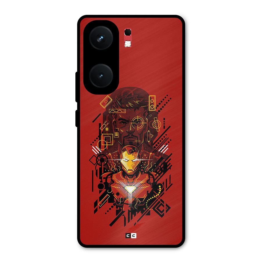 Tony Stark Metal Back Case for iQOO Neo 9 Pro