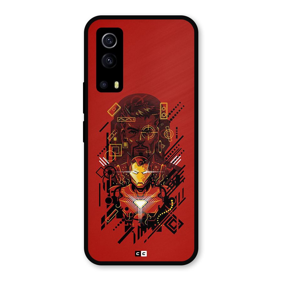 Tony Stark Metal Back Case for iQOO Z3