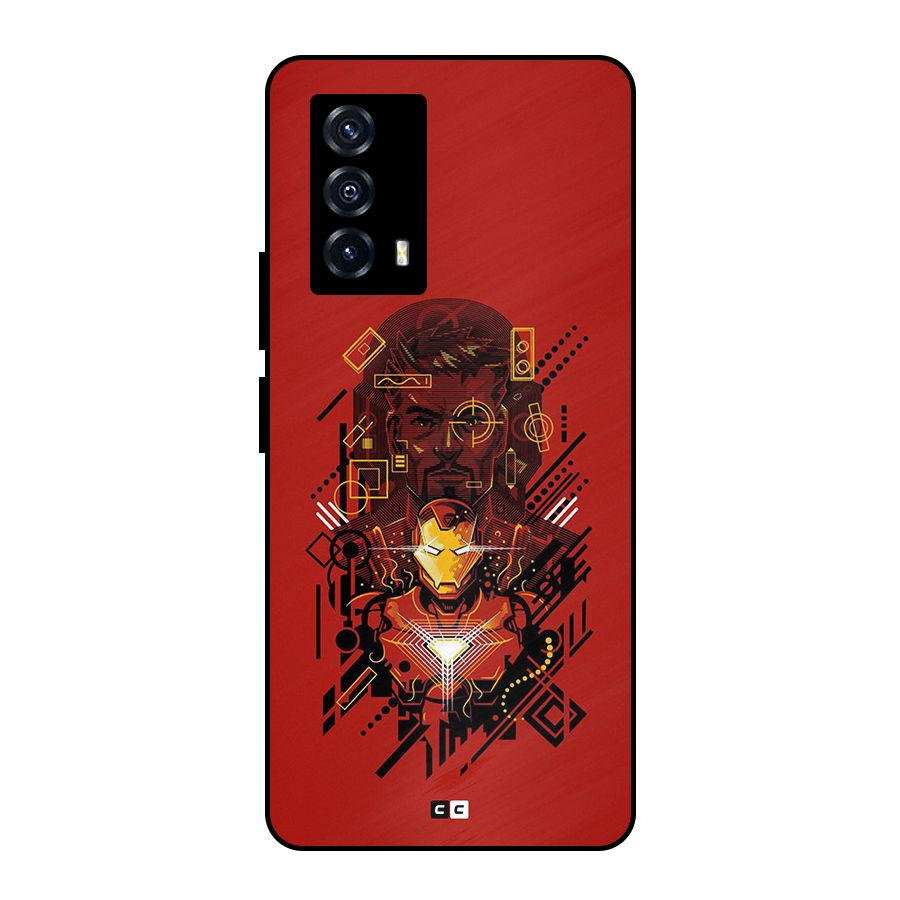 Tony Stark Metal Back Case for iQOO Z5