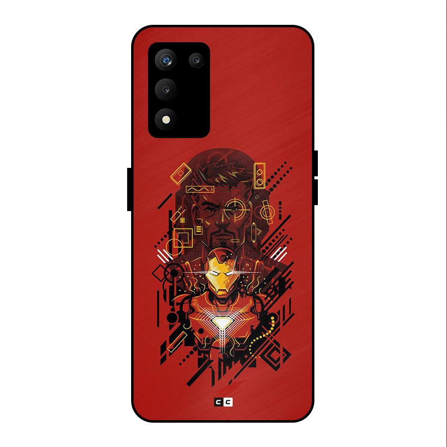 Tony Stark Metal Back Case for realme 9 5G SE