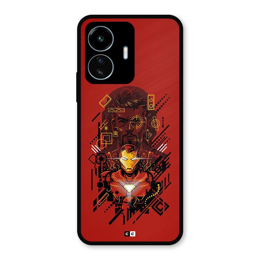 Tony Stark Metal Back Case for vivo iQOO Z6 Lite 5G