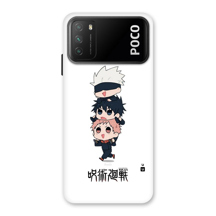 Top Gojo Squad Back Case for Poco M3