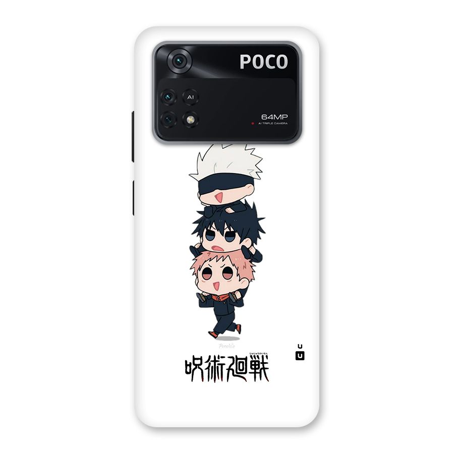 Top Gojo Squad Back Case for Poco M4 Pro 4G
