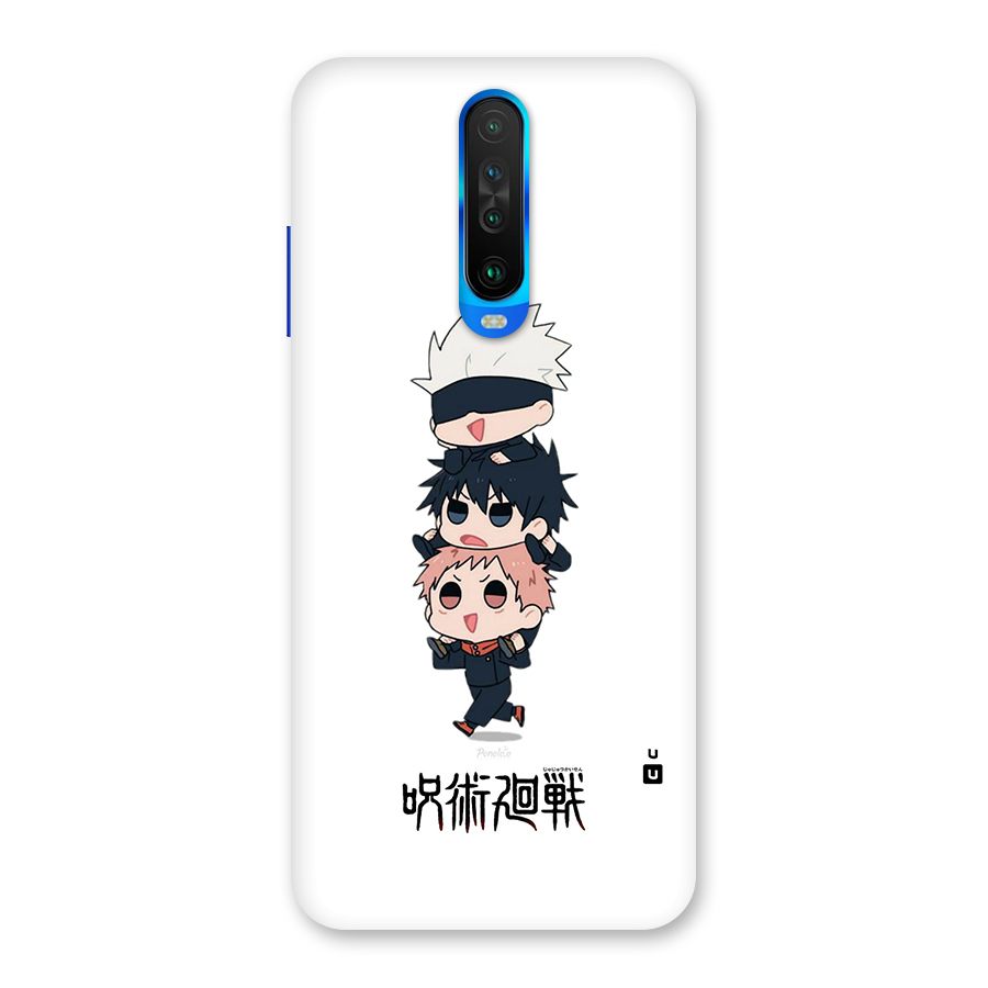 Top Gojo Squad Back Case for Poco X2