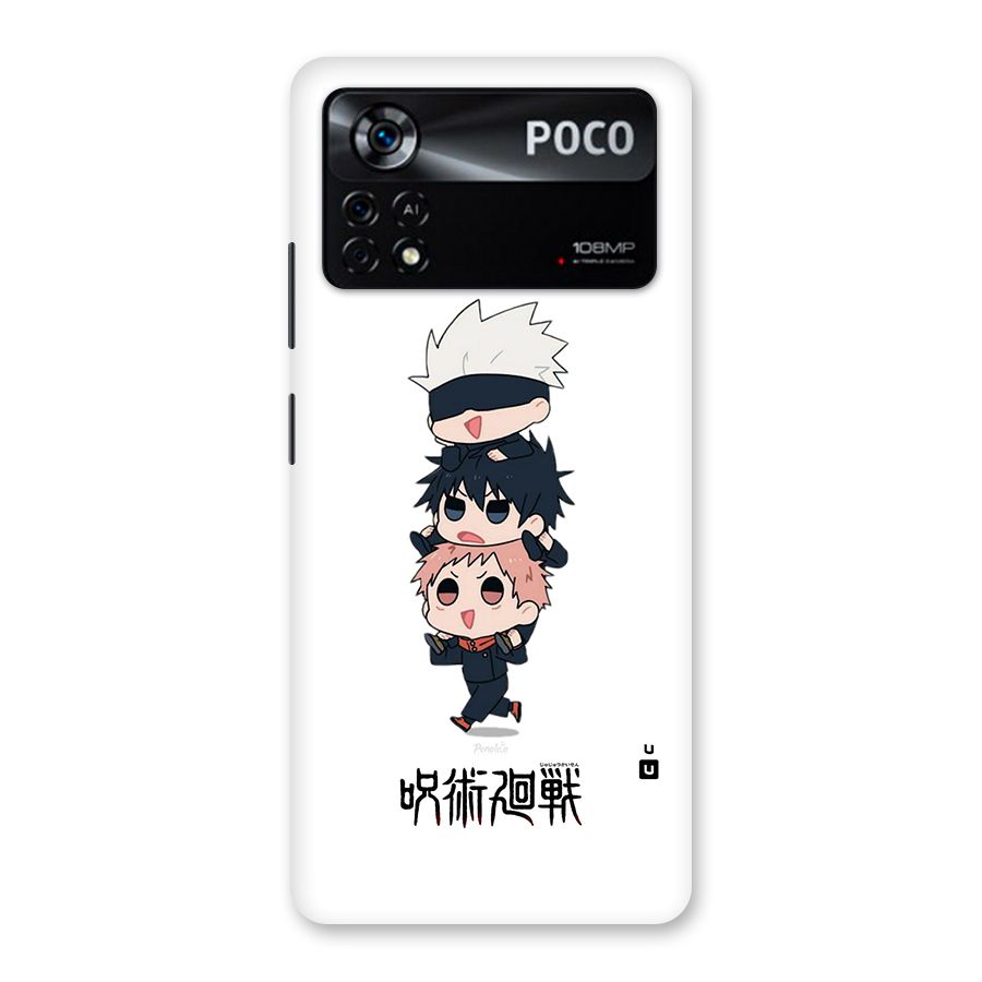 Top Gojo Squad Back Case for Poco X4 Pro 5G