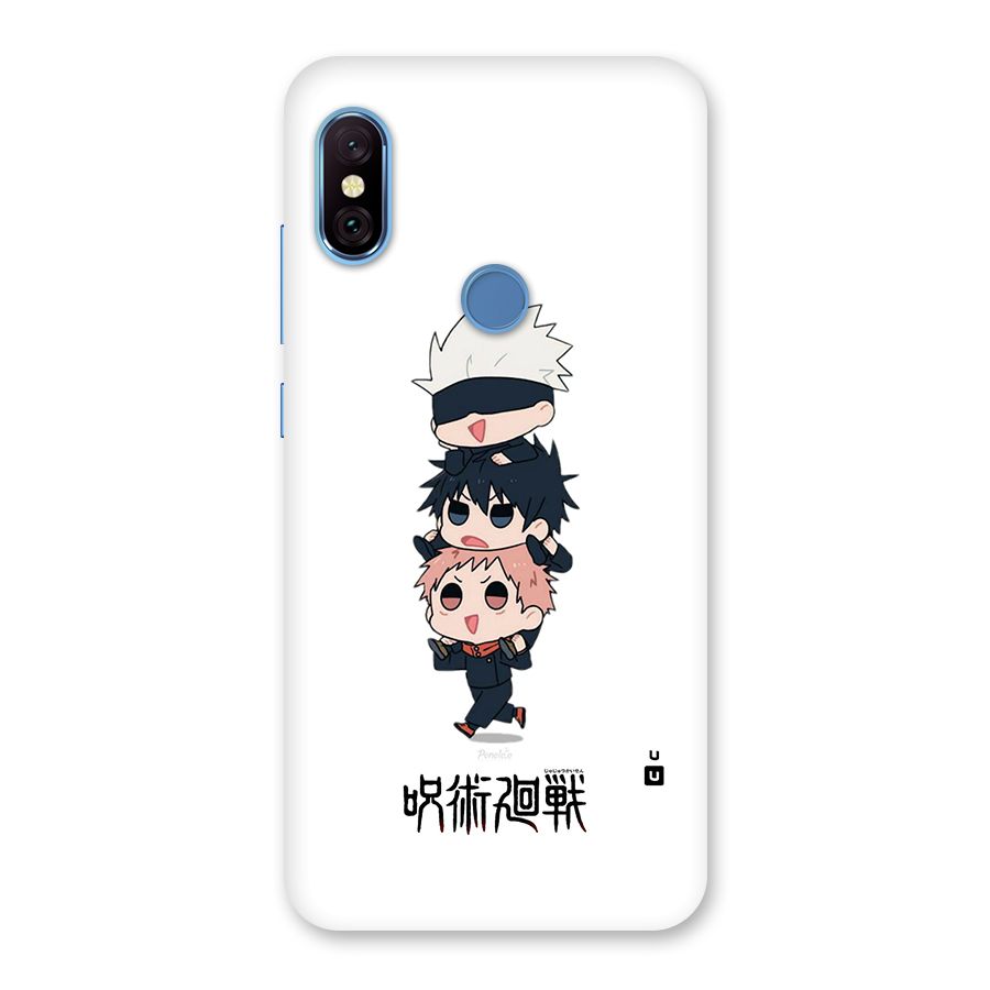Top Gojo Squad Back Case for Redmi Note 6 Pro
