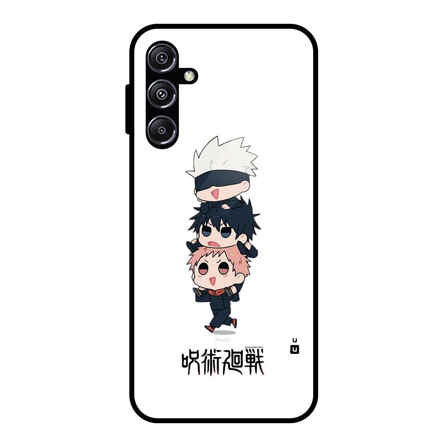 Top Gojo Squad Glass Back Case for Galaxy M34 5G