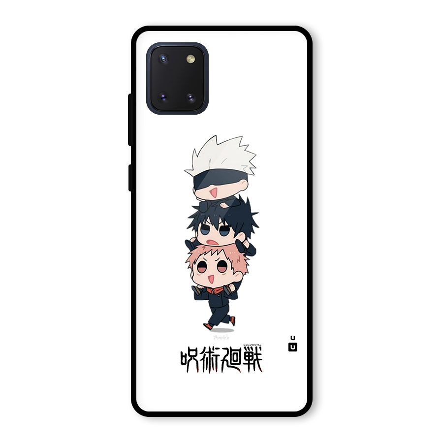 Top Gojo Squad Glass Back Case for Galaxy Note 10 Lite