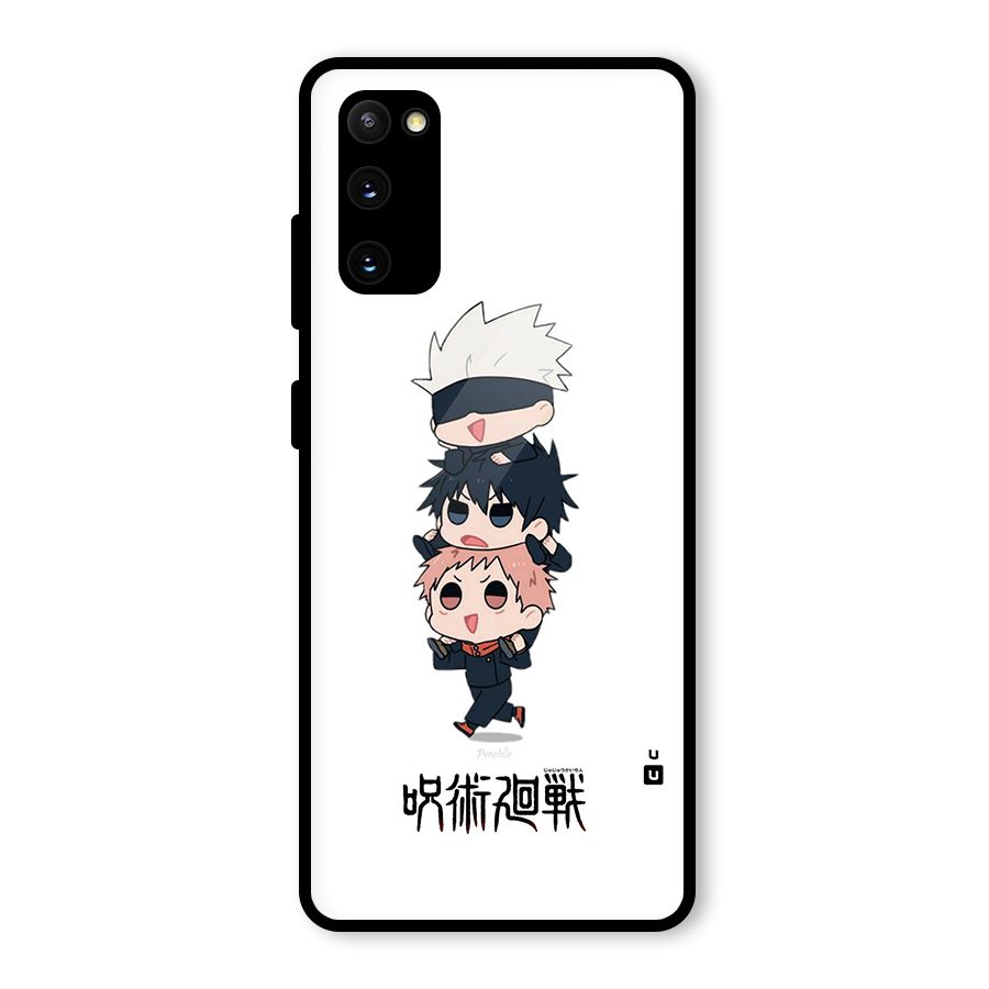Top Gojo Squad Glass Back Case for Galaxy S20 FE 5G