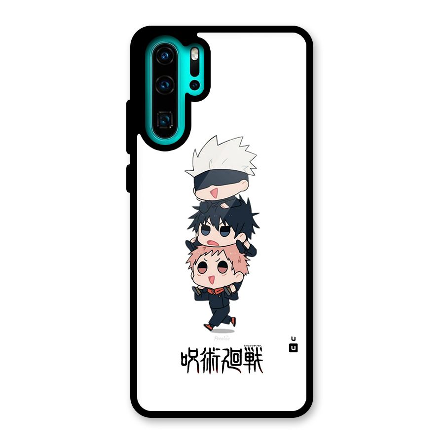Top Gojo Squad Glass Back Case for Huawei P30 Pro