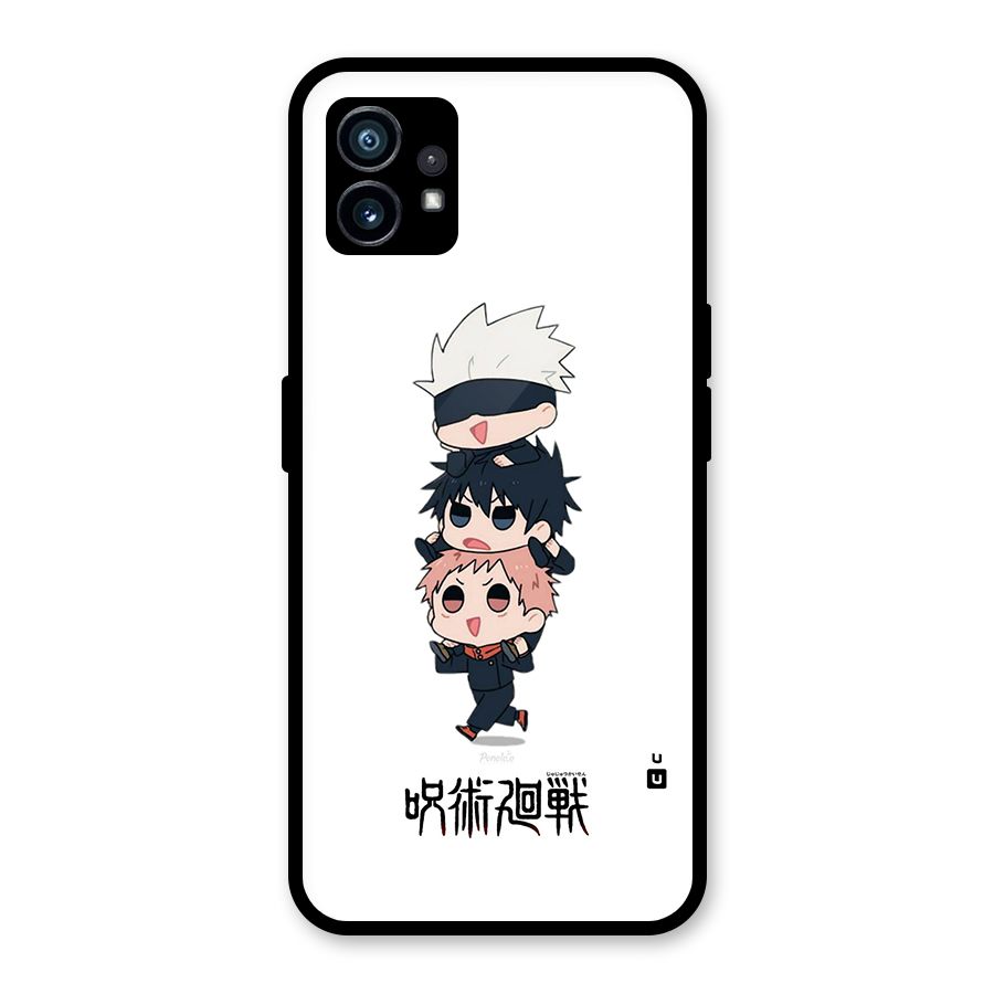 Top Gojo Squad Glass Back Case for Nothing Phone 1