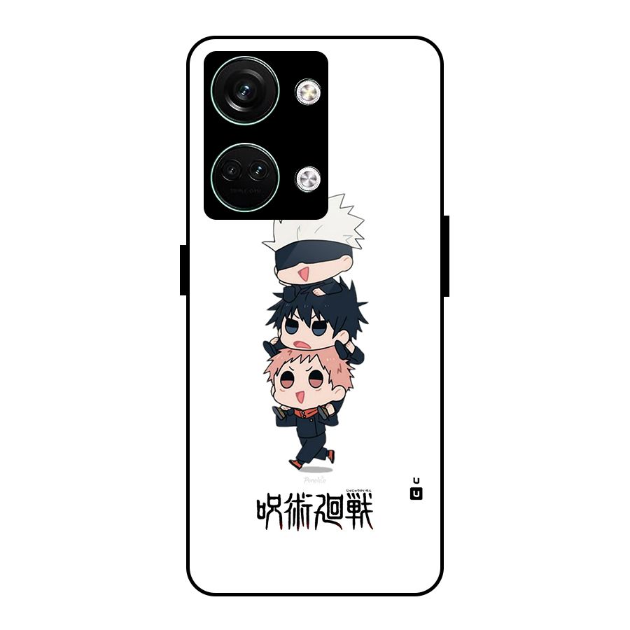 Top Gojo Squad Glass Back Case for Oneplus Nord 3